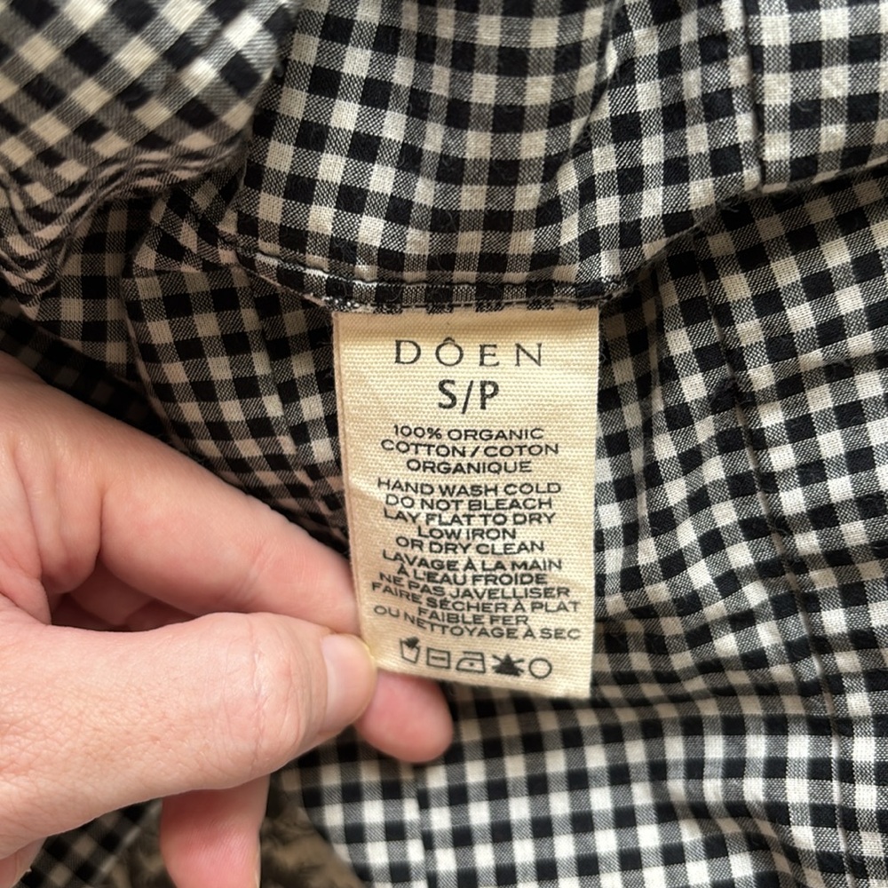 NWT DÔEN Sebastiane 🐚 La Madalena Gingham Skirt Size S - Picture 7 of 8